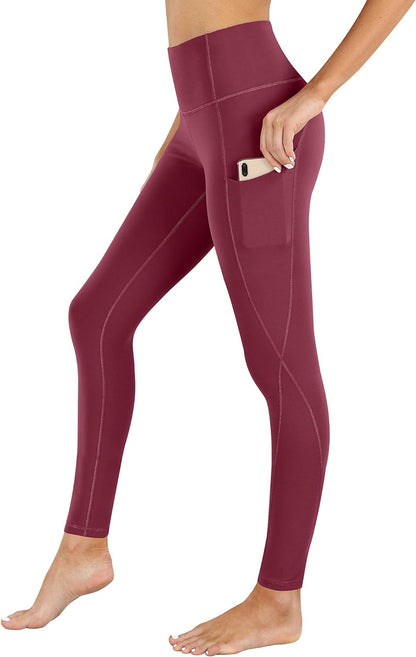 Stylish High Waist Yoga Pants for Women - Pocketed Workout Leggings for Ultimate Comfort and Performance