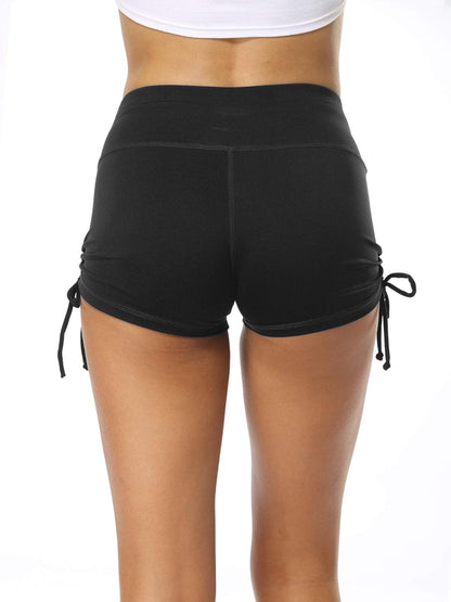 Elevate Your Workout: Women's High Waisted Athletic Booty Shorts - 3 Pack in Black, Blue & Wine Red