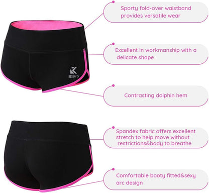 Stylish Women's Active Booty Shorts for Fitness, Yoga, Running & Gym Workouts